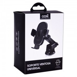 Suporte Universal Automóvel com Ventosa One Click COOL Preto