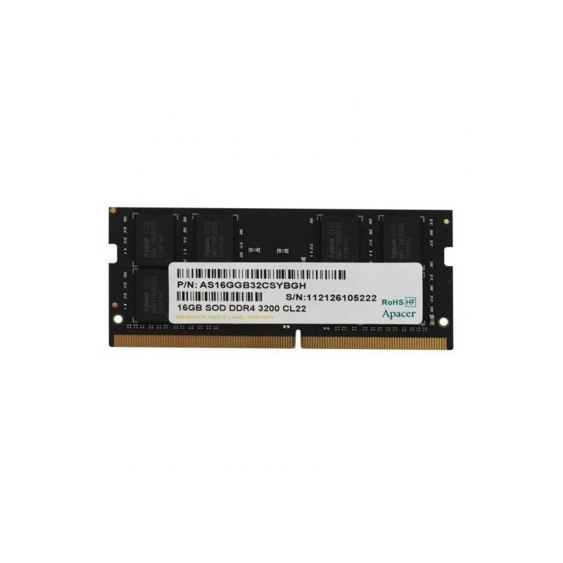 Memória Apacer DDR4 SO-DIMM 3200MHz PC4-25600 16GB CL22