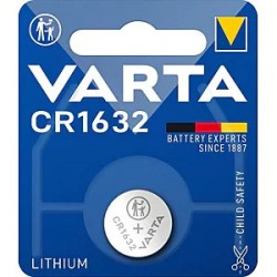 Pilha de lítio CR1632 3.0V 140mAh - Varta