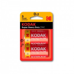 Pilha KODAK Zinc Super Heavy Duty D 1.5V 2un