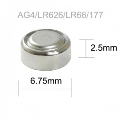 Pilha Alcalina 1,5V LR66/AG4/LR626 - Everactive