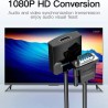 Cabo Adaptador Vention VGA Macho - HDMI Femea 50cm Preto