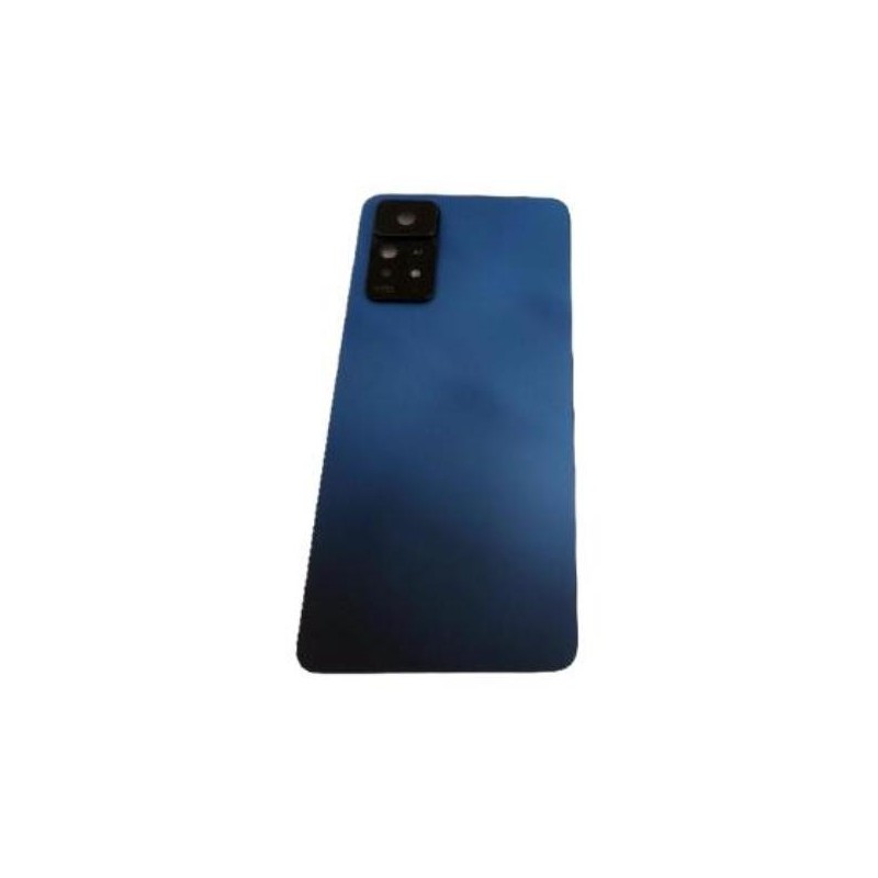 Tampa traseira de bateria para Xiaomi Redmi Note 11 Pro 5G, Note 11 Pro 4G - Com lente - Azul