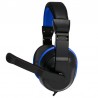 Auscultadores stereo COOL Dublin Office com microfone (preto-azul)