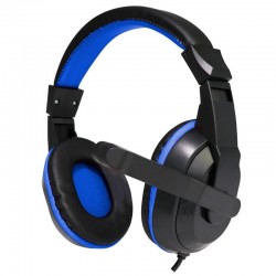 Auscultadores stereo COOL Dublin Office com microfone (preto-azul)