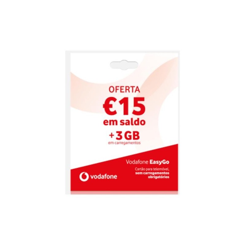 Cartão Vodafone easy Go 2.5€