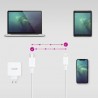 Cabo de nanocabo USB 2.0 Type-C Lightning 10.10.0600/ USB Type-C Macho - Lightning Macho/ 50cm/ Branco