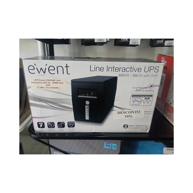 Ups ewent 600va / 360w