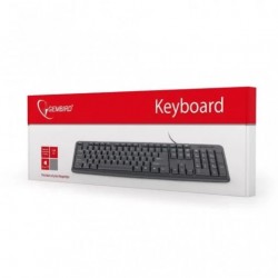 Teclado Gembird KB-U-103-PT Teclado USB Preto (PT)