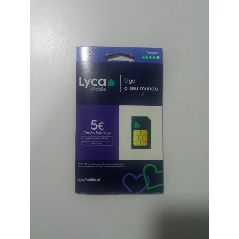 Cartão Lyca Mobile 5€