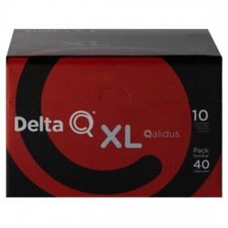 Caixa café Delta Q XL Nº 10 Qalidus 40 cápsulas