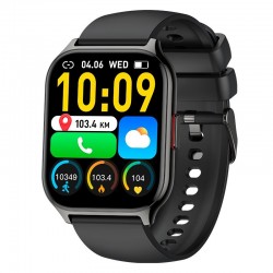 Smartwatch Cool Nova Preto (Chamadas, Saúde, Desporto)