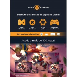 Voucher Plataforma SoraStream 3 meses  ( Fisico )