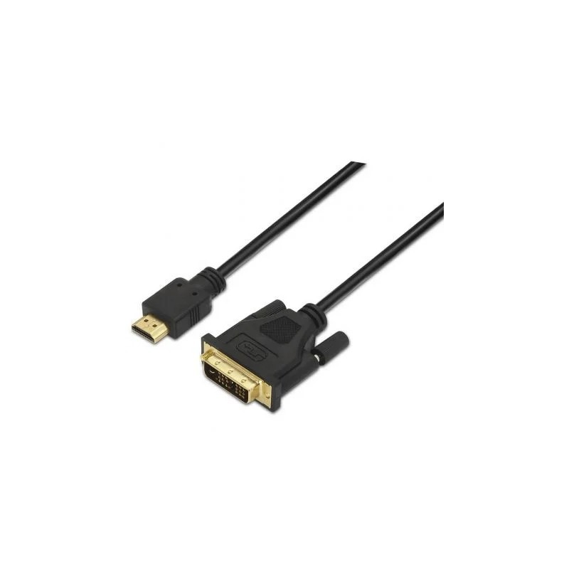 Aisens A117-0090/ Cabo HDMI DVI Macho - HDMI Macho/ Até 10W/ 720Mbps/ 1.8m/ Preto