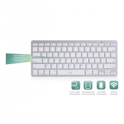 Teclado Ewent EW3119 Bluetooth Prateado