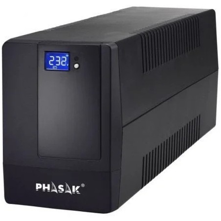 UPS Phasak 2000 VA LCD/ 2000VA/ 4 Saídas/ Formato Torre UPS de Linha Interativa