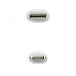 Cabo de nanocabo USB 2.0 Type-C Lightning 10.10.0601/ USB Type-C Macho - Lightning Macho/ 1m/ Branco