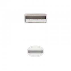 Cabo USB 2.0 Lightning Nanocable 10.10.0401 / USB Macho - Lightning Macho/ 1m/ Branco