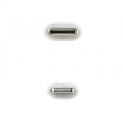 Cabo de nanocabo USB 2.0 Type-C Lightning 10.10.0602/ USB Type-C Macho - Lightning Macho/ 2m/ Branco