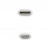 Cabo de nanocabo USB 2.0 Type-C Lightning 10.10.0602/ USB Type-C Macho - Lightning Macho/ 2m/ Branco