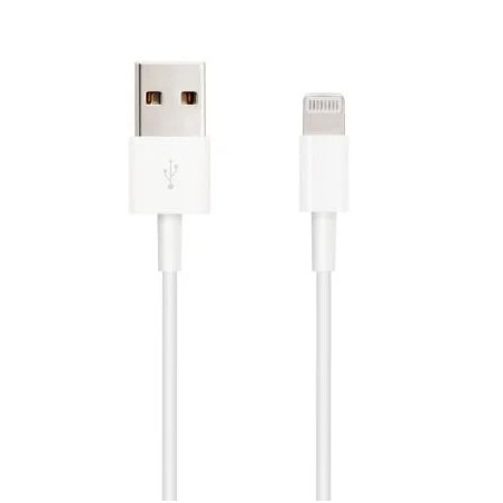 Cabo USB 2.0 Lightning Nanocable 10.10.0402 USB Macho - Lightning Macho/ 1m/ Branco