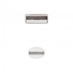 Cabo USB 2.0 Lightning Nanocable 10.10.0402 USB Macho - Lightning Macho/ 1m/ Branco