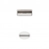 Cabo USB 2.0 Lightning Nanocable 10.10.0402 USB Macho - Lightning Macho/ 1m/ Branco