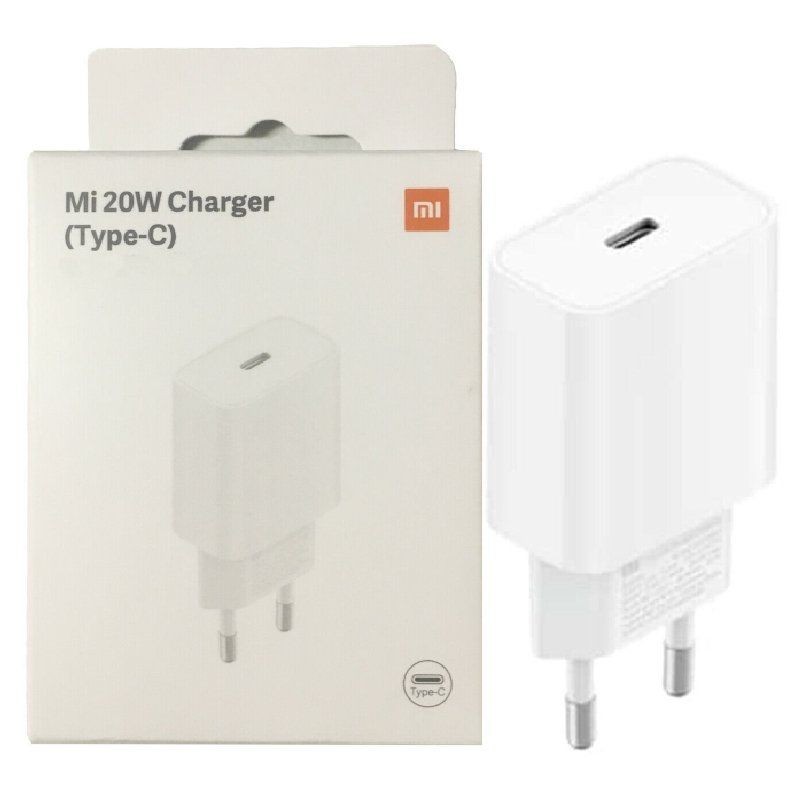 Carregador de parede Xiaomi Mi 20W (Tipo-C)/ 1xUSB Tipo-C/ 20W SKU.: BHR4927GL