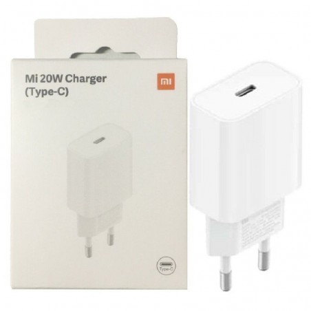Carregador de parede Xiaomi Mi 20W (Tipo-C)/ 1xUSB Tipo-C/ 20W SKU.: BHR4927GL