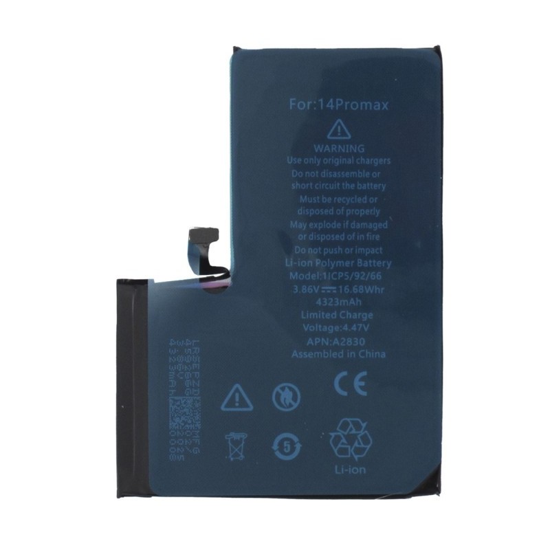 Bateria GENUÍNA iPhone 14 PRO MAX 4323mAh (plug and play, sem mensagem, 100%) Bateria GENUÍNA iPhone 14 PRO MAX 4323mAh (plug and play, sem mensagem, 100%)