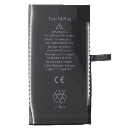 Bateria GENUÍNA iPhone 14 PLUS 4325mAh (plug and play, sem mensagem, 100%)