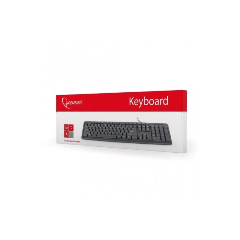Teclado USB Gembird KB-U-103-PT Preto (PT)
