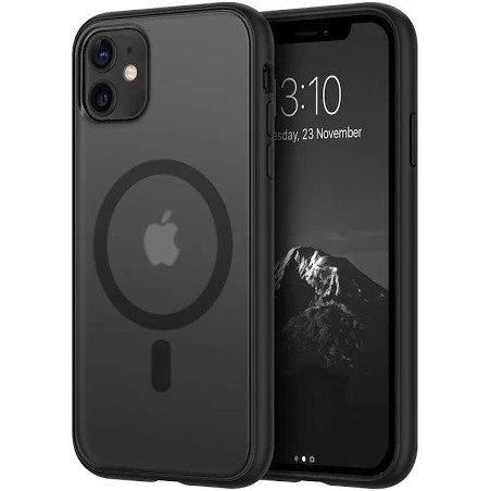 Capa Magnética preta iphone 11 + pelicula vidro temperado
