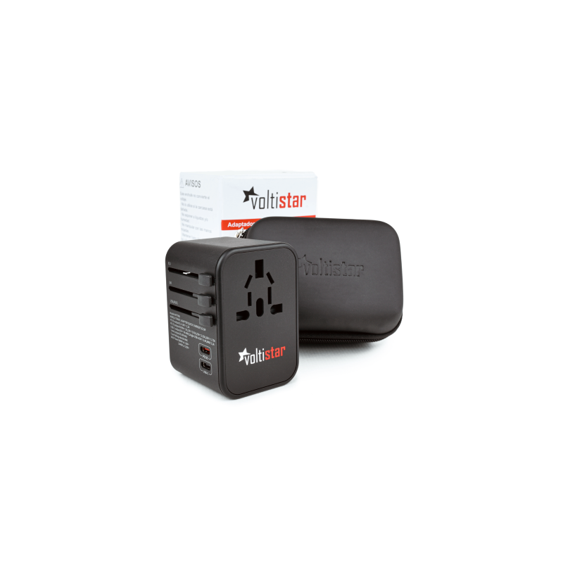 ADAPTADOR DE FICHA UNIVERSAL VOLTISTAR HHT906 MAX 35.5W PD CARGA RÁPIDA. FICHA DE VIAGEM UNIVERSAL COM 3 USB E 2 USB-C. ADAPTADOR DE FICHA UNIVERSAL VOLTISTAR HHT906 MAX 35.5W PD CARGA RÁPIDA. FICHA DE VIAGEM UNIVERSAL COM 3 USB E 2 USB-C.