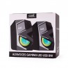 Colunas de computador gaming LED USB COOL 8W