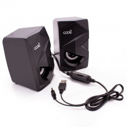 Colunas de computador gaming LED USB COOL 8W