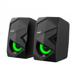 Colunas de computador gaming LED USB COOL 8W