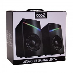 Colunas de computador gaming LED USB COOL 7W