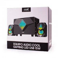 Colunas para PC COOL LED USB 15W gaming