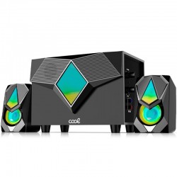 Colunas para PC COOL LED USB 15W gaming