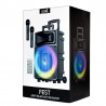Coluna Alto-falante Musical Bluetooth (2 microfones + controle remoto) COOL Fest 60W