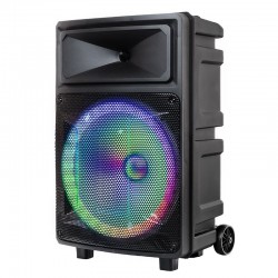 Coluna Alto-falante Musical Bluetooth (2 microfones + controle remoto) COOL Fest 60W