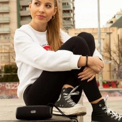 Coluna para música Bluetooth COOL Joy preta (12 W)