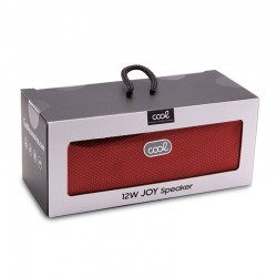 Coluna para música Bluetooth COOL Joy vermelha (12 W)