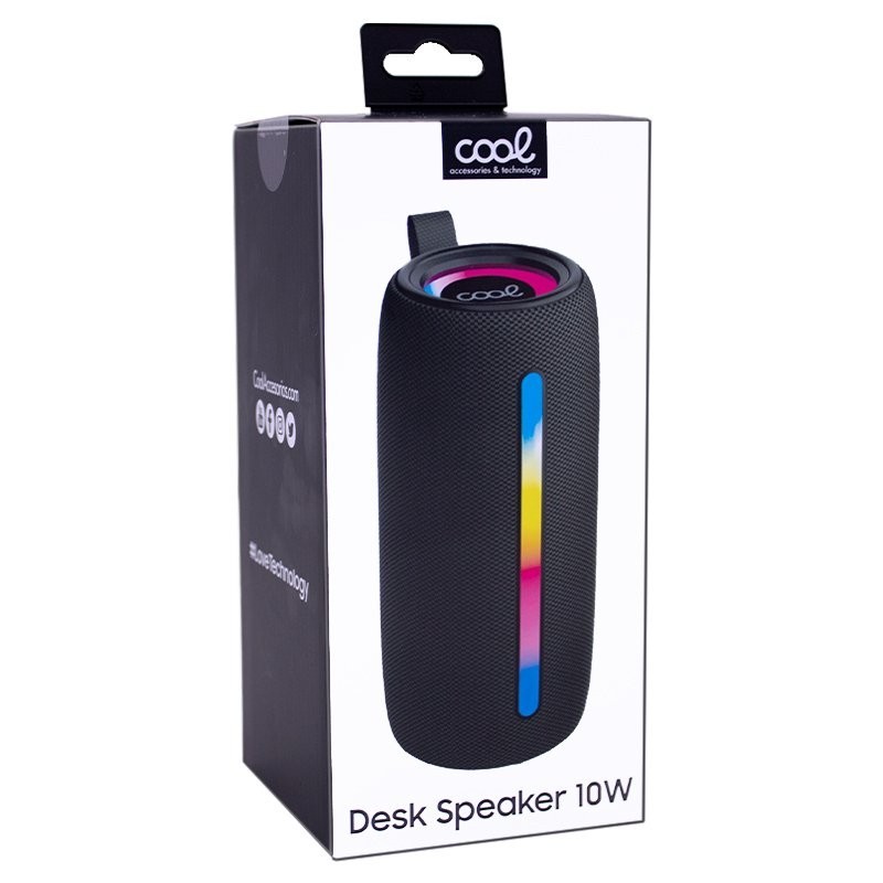 Coluna universal bluetooth COOL 10W Desk Preto Coluna universal bluetooth COOL 10W Desk Preto