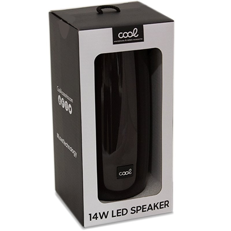 COLUNA BLUETOOTH COOL LED (14W) PRETO COLUNA BLUETOOTH COOL LED (14W) PRETO