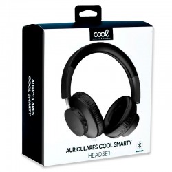 Auscultadores Stereo Bluetooth COOL Smarty Pretos