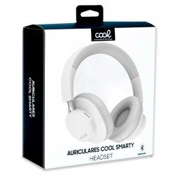 Auscultadores Stereo Bluetooth COOL Smarty Brancos