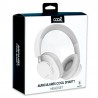 Auscultadores Stereo Bluetooth COOL Smarty Brancos