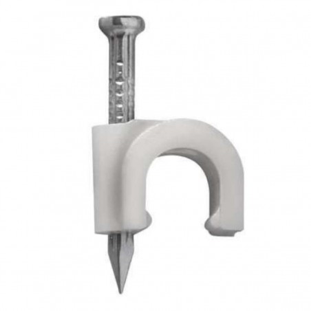 SACO ABRAÇADEIRAS PREGO CABO COAXIAL 7MM (100un)